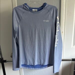 Columbia Blue Long Sleeve Hoodie
